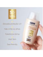 Protetor solar facial  isdin fusion water 5 stars color fps50