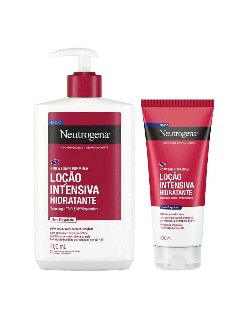 Neutrogena norwegian intensivo kit - hidratante + hidratante sem fragrância