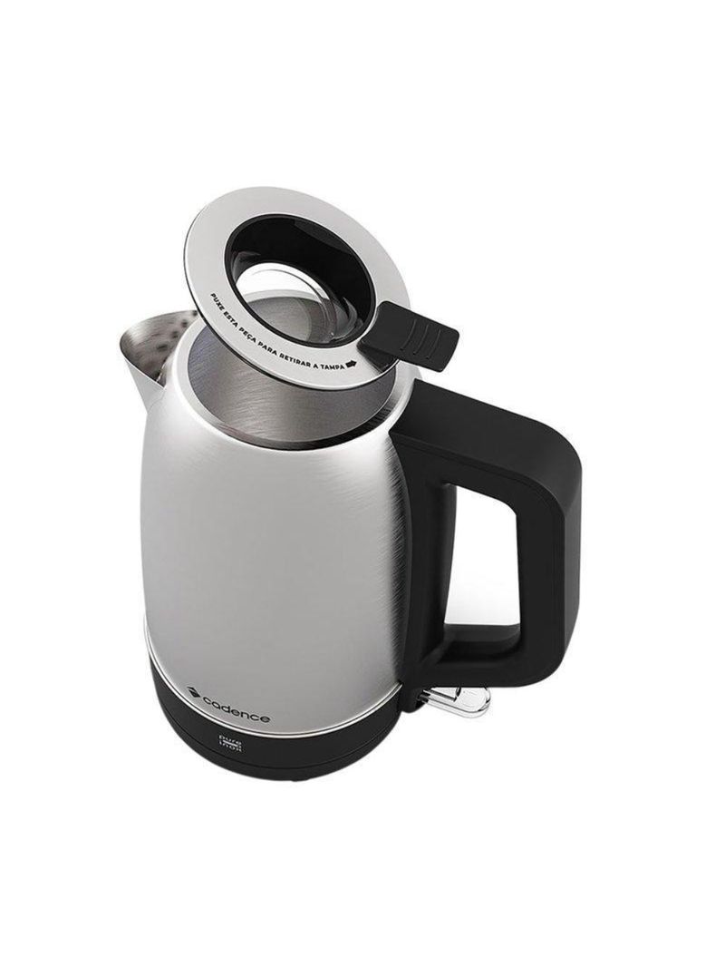 Chaleira elétrica cadence pure inox