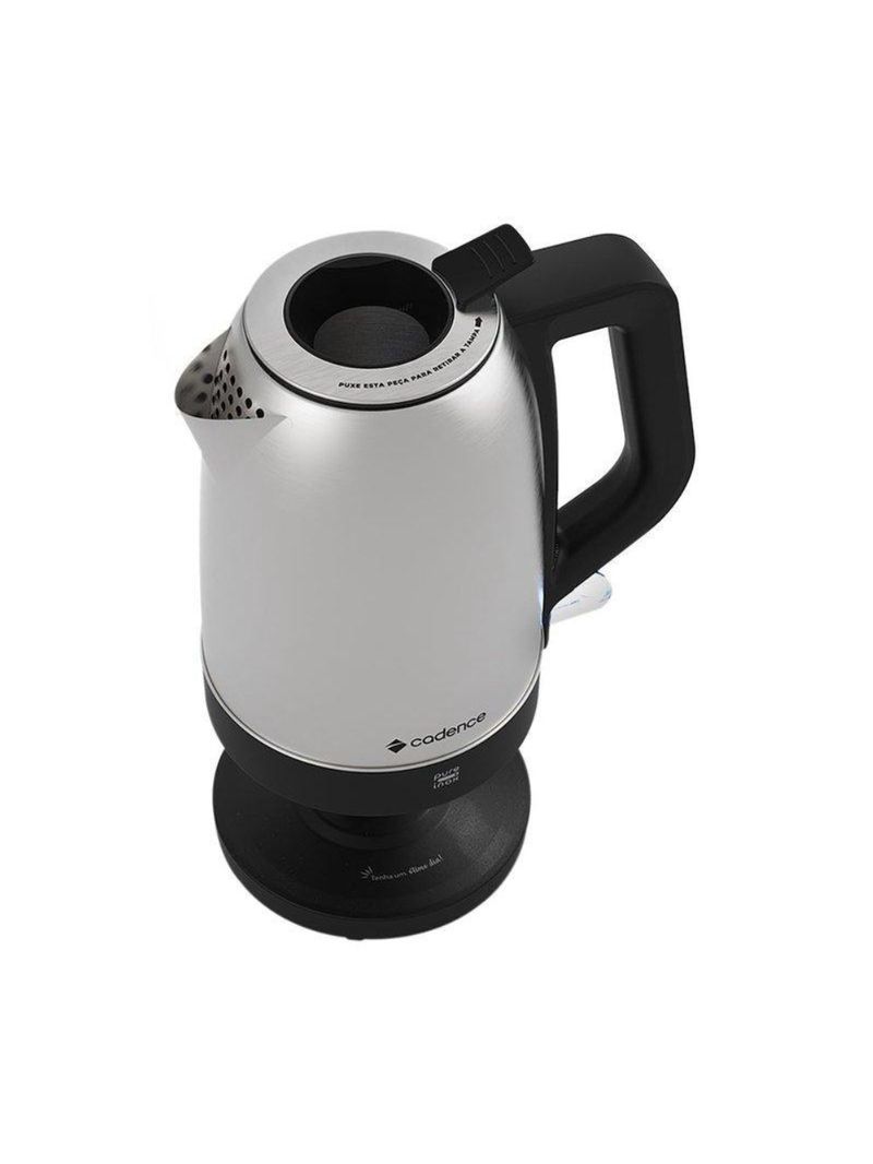 Chaleira elétrica cadence pure inox