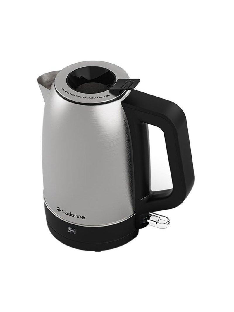 Chaleira elétrica cadence pure inox