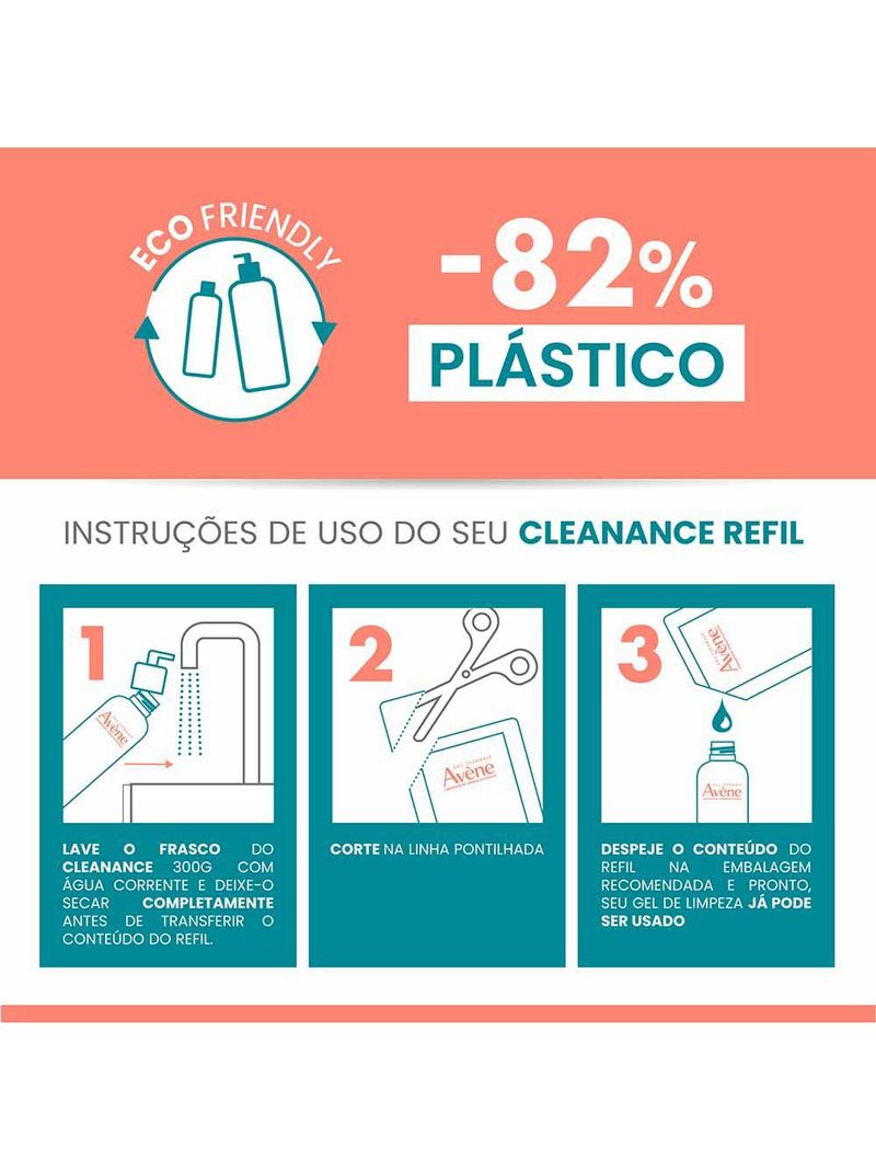 Gel de limpeza purificante avène cleanance refil