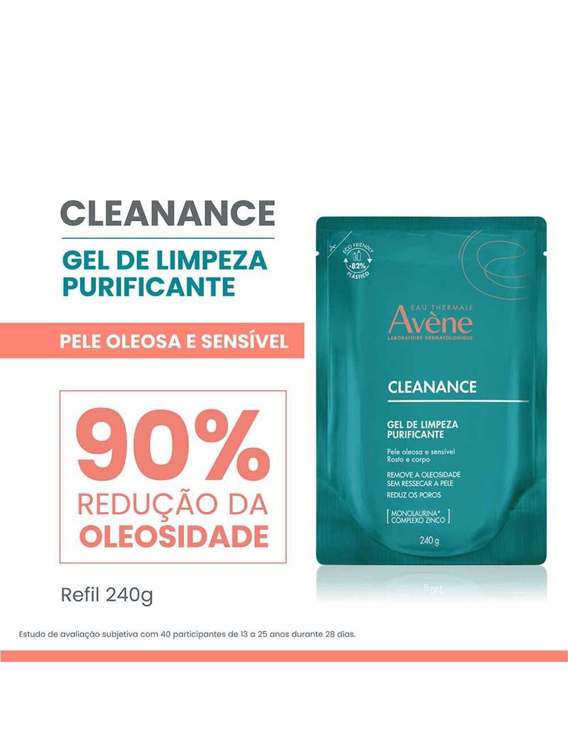 Gel de limpeza purificante avène cleanance refil