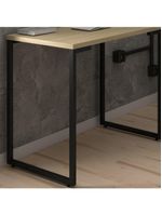 Mesa Escritório 90cm Estilo Industrial New Port F02 Nature - Mpozenato