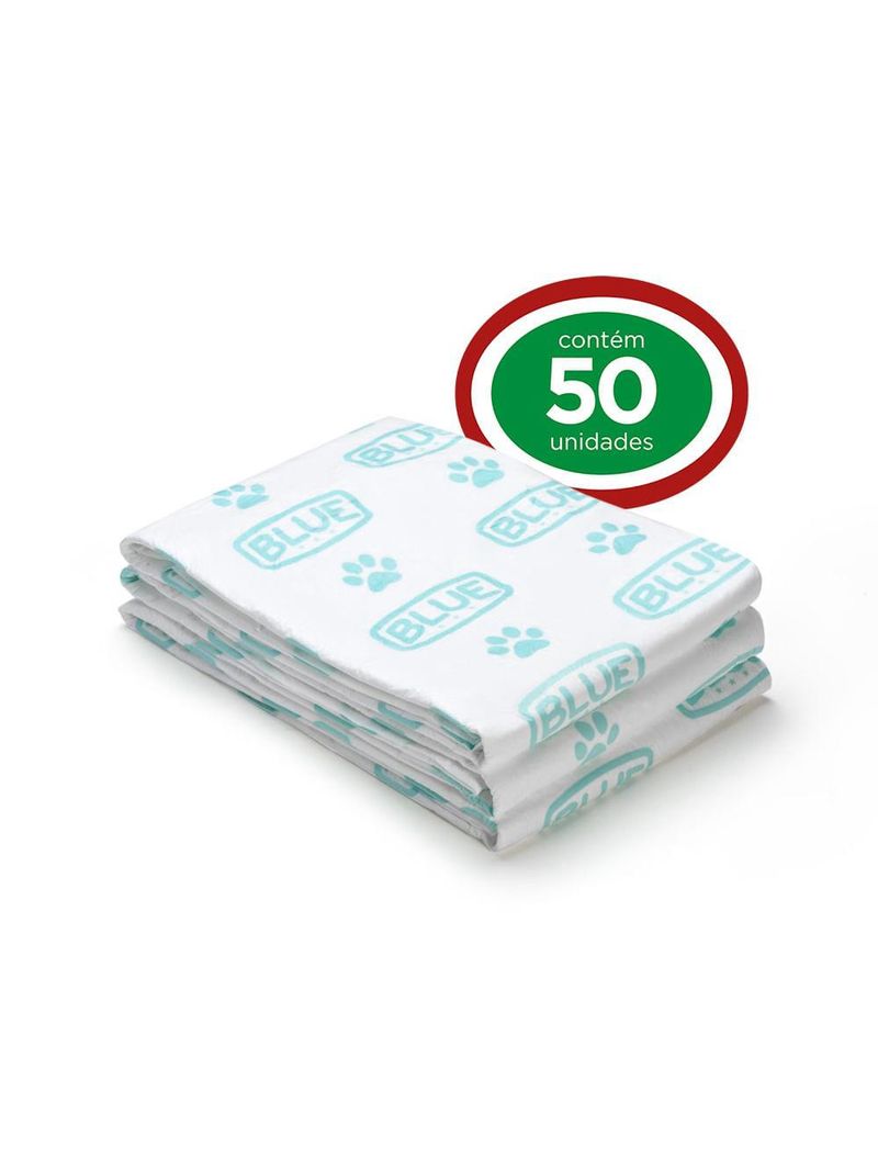 Tapete higiênico pads max 50 unidades 65x60cm blue mimo - 3
