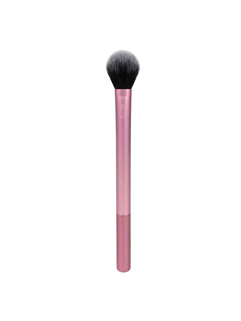 Real techniques kit com 3 pinceis – base + blush + finalização