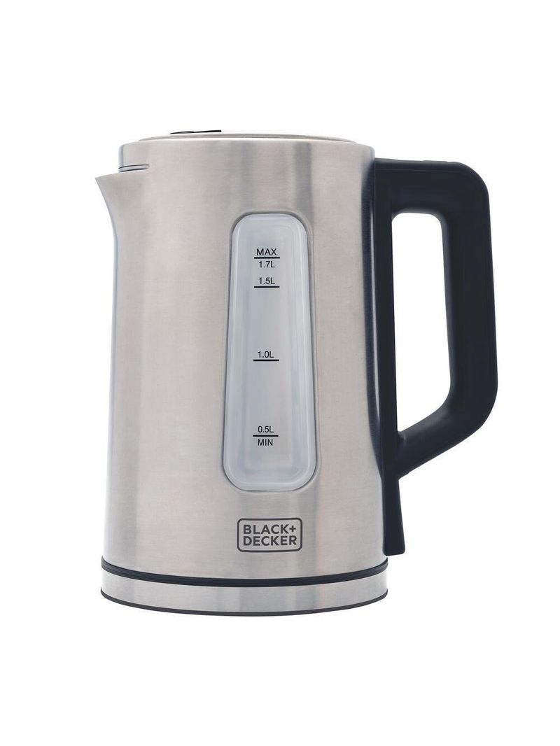 Chaleira elétrica black+decker kepg gourmand gris 1,7l seletor de temperatura led azul inox