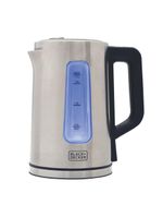 Chaleira elétrica black+decker kepg gourmand gris 1,7l seletor de temperatura led azul inox