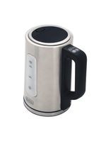 Chaleira elétrica black+decker kepg gourmand gris 1,7l seletor de temperatura led azul inox