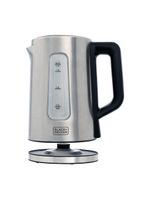 Chaleira elétrica black+decker kepg gourmand gris 1,7l seletor de temperatura led azul inox