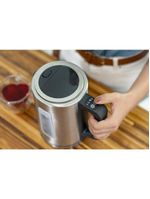 Chaleira elétrica black+decker kepg gourmand gris 1,7l seletor de temperatura led azul inox