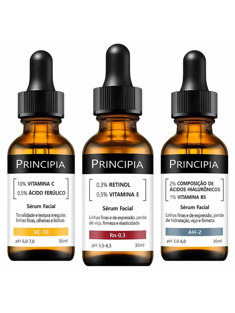 Principia trio essencial kit com 3 séruns