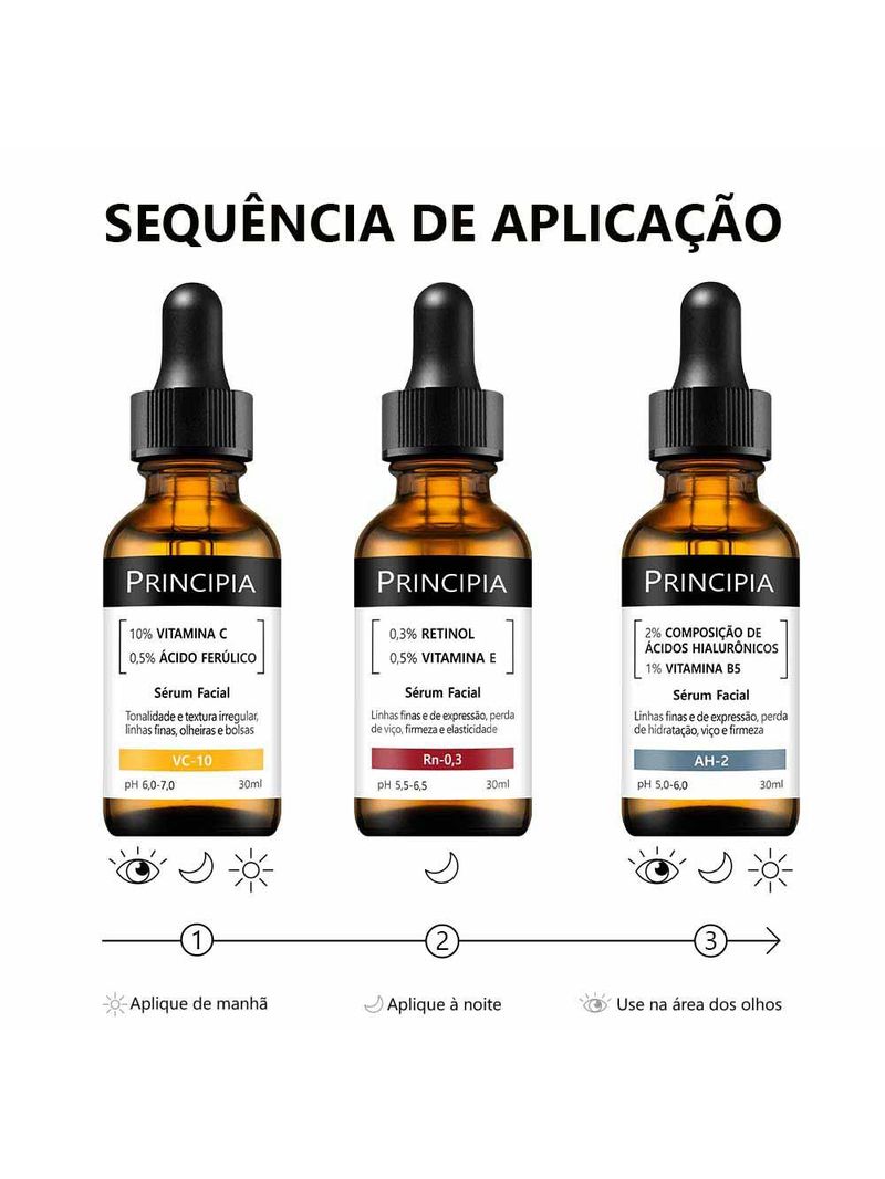 Principia trio essencial kit com 3 séruns
