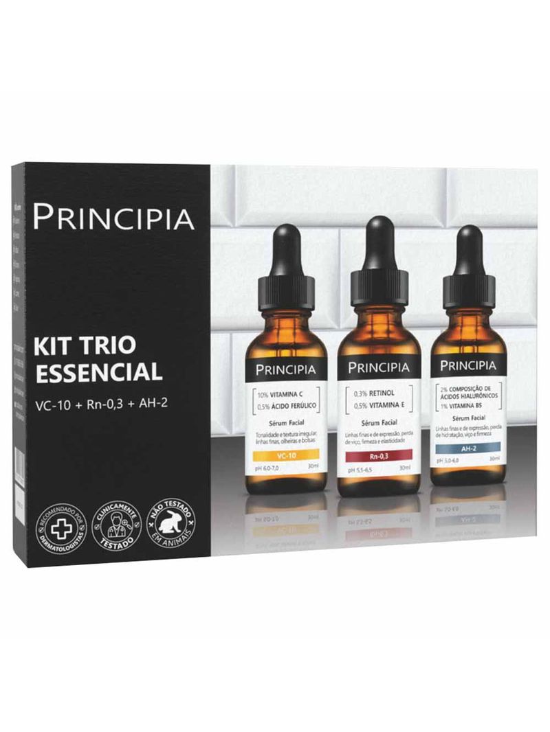 Principia trio essencial kit com 3 séruns