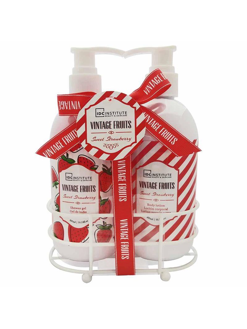 Kit idc institute vintage fruits - loção hidratante + shower gel