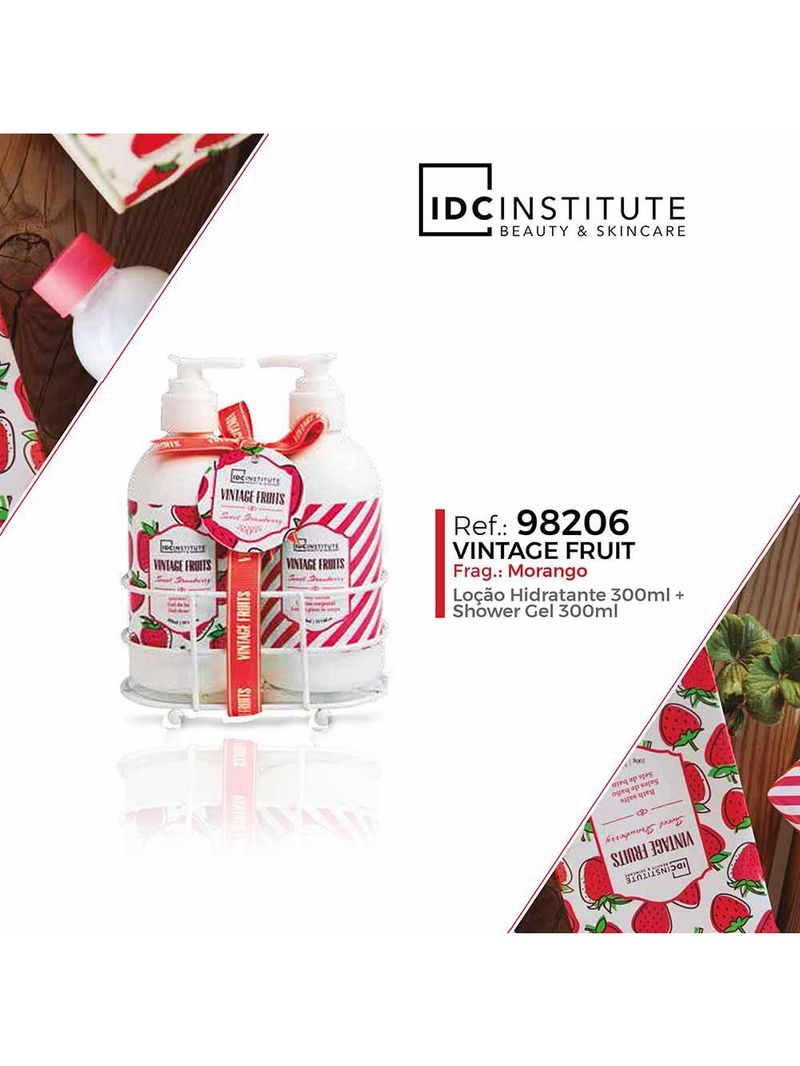 Kit idc institute vintage fruits - loção hidratante + shower gel