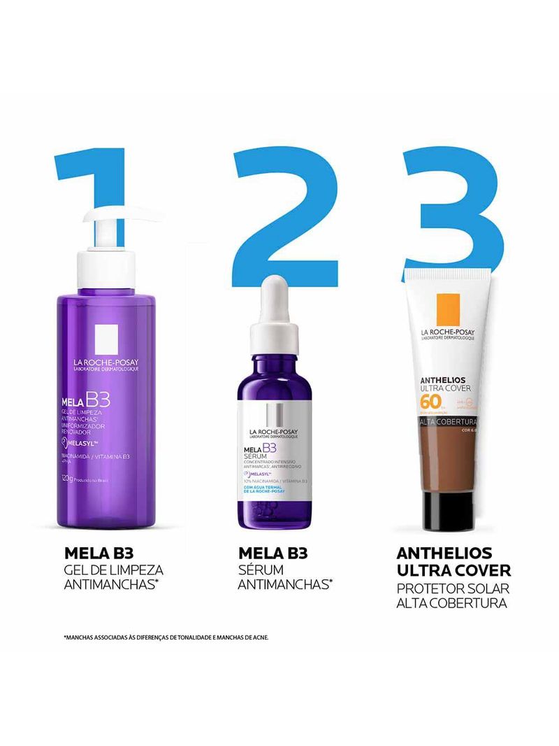 Gel de limpeza antimanchas la roche-posay mela b3