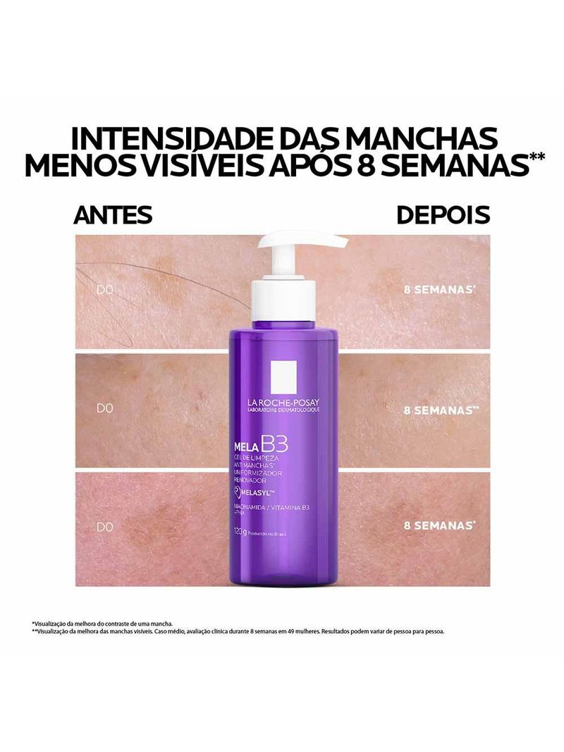 Gel de limpeza antimanchas la roche-posay mela b3