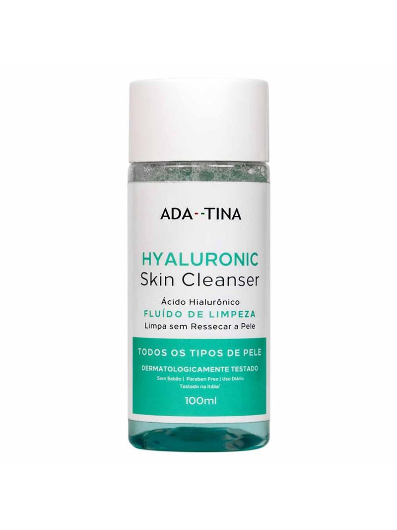 Fluido de limpeza hyaluronic ada tina skin cleanser