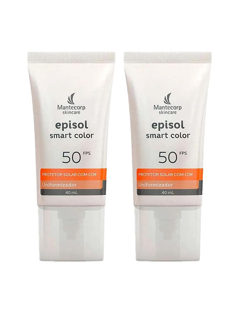 Mantecorp skincare episol smart color kit com 2x protetores solares com cor fps50