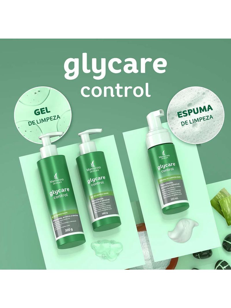 Solução antioleosidade mantecorp skincare glycare control