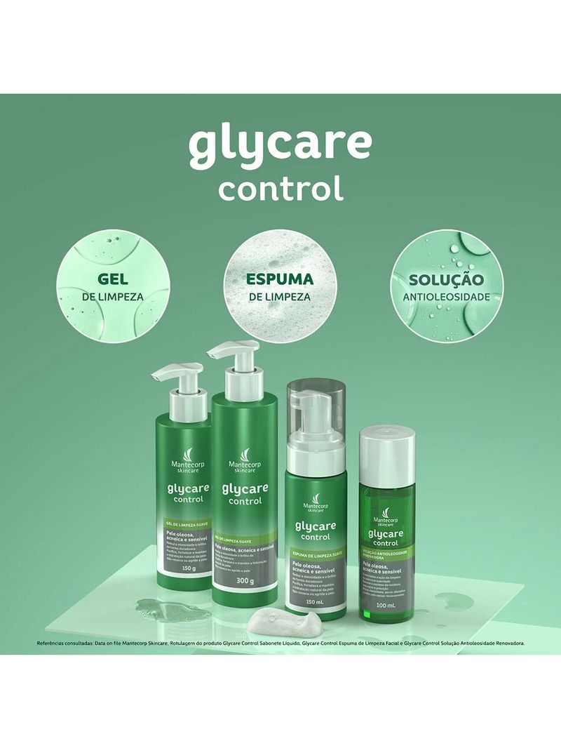 Solução antioleosidade mantecorp skincare glycare control