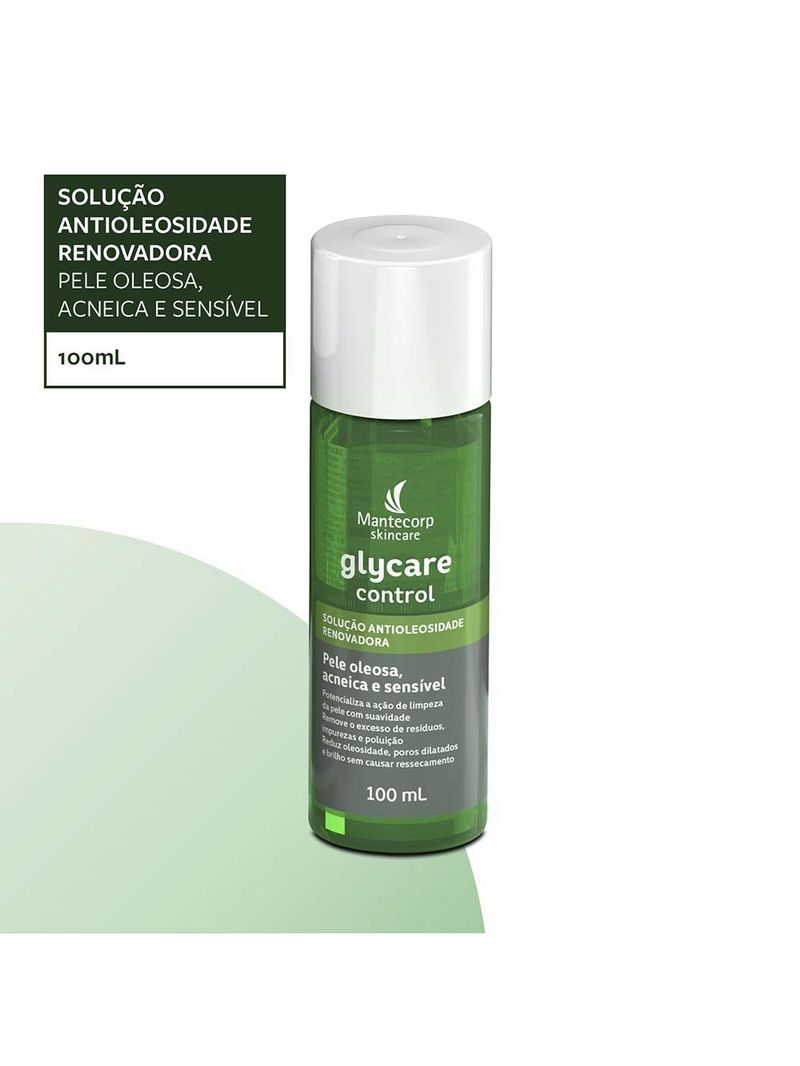Solução antioleosidade mantecorp skincare glycare control