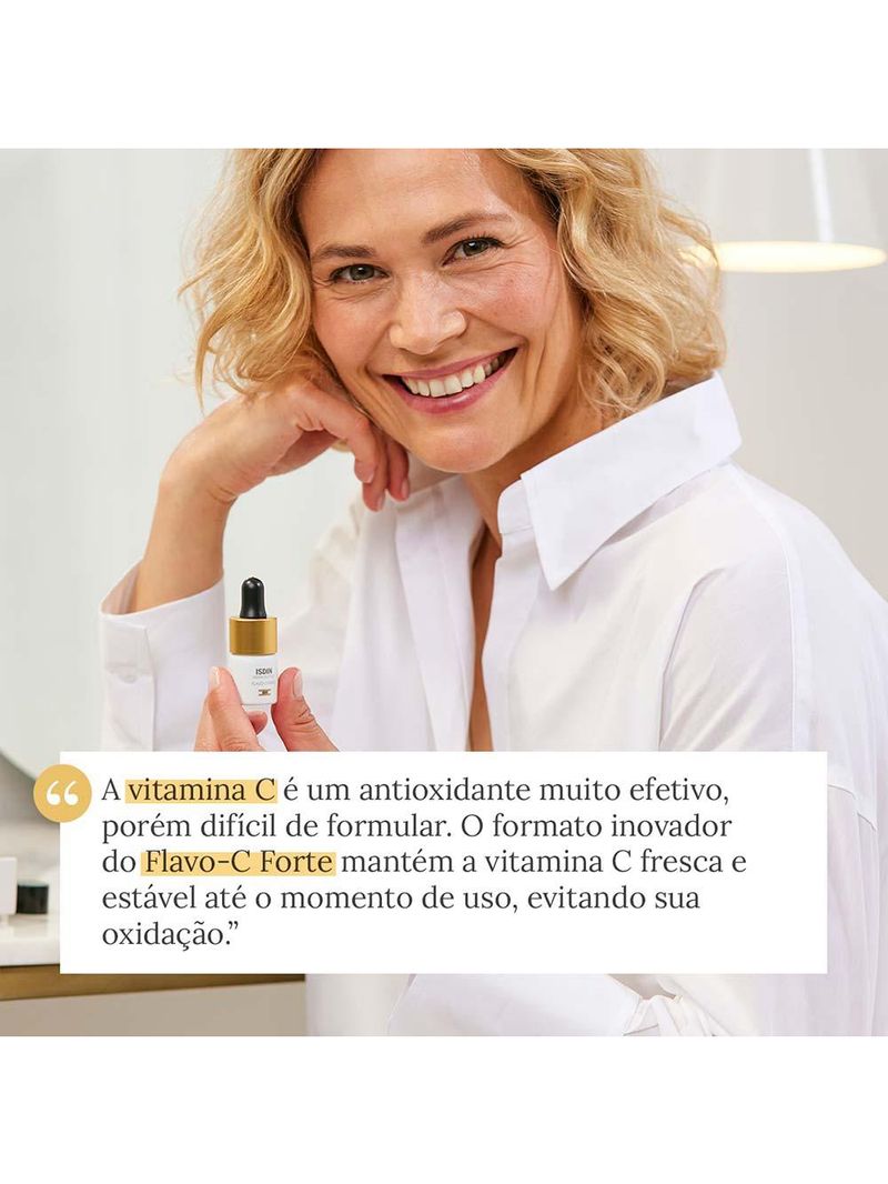 Sérum com vitamina c pura 15% isdinceutics - flavo c forte com 3 uni