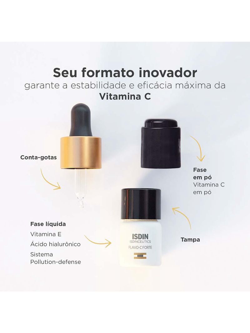 Sérum com vitamina c pura 15% isdinceutics - flavo c forte com 3 uni