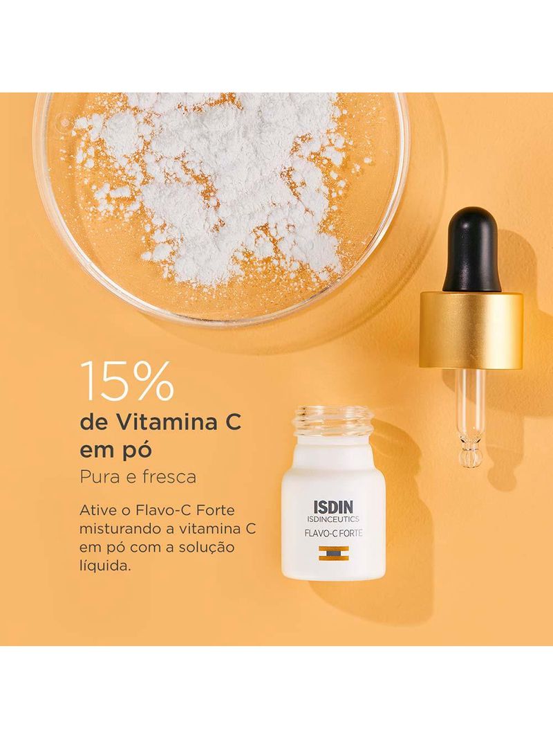 Sérum com vitamina c pura 15% isdinceutics - flavo c forte com 3 uni