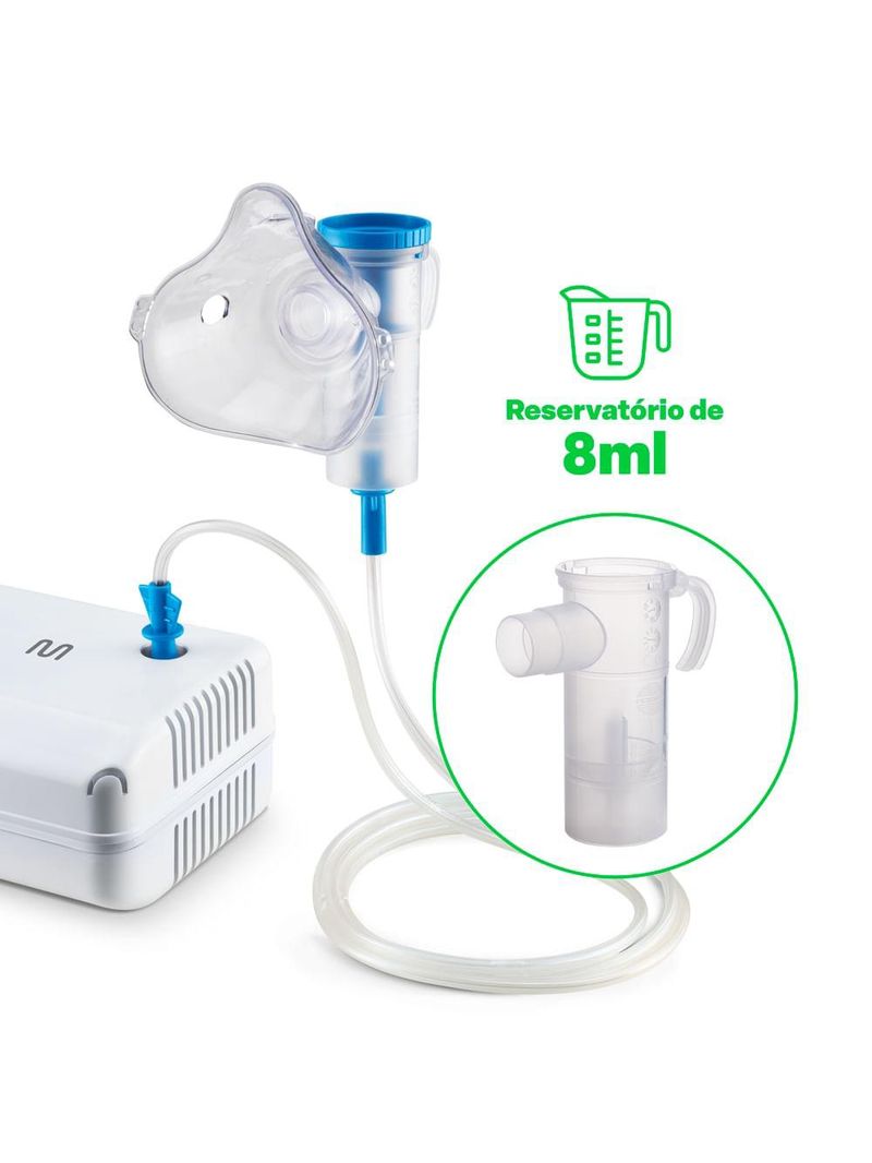 Inalador compressor multi saúde airplus bivolt uso adulto e infantil - hc223