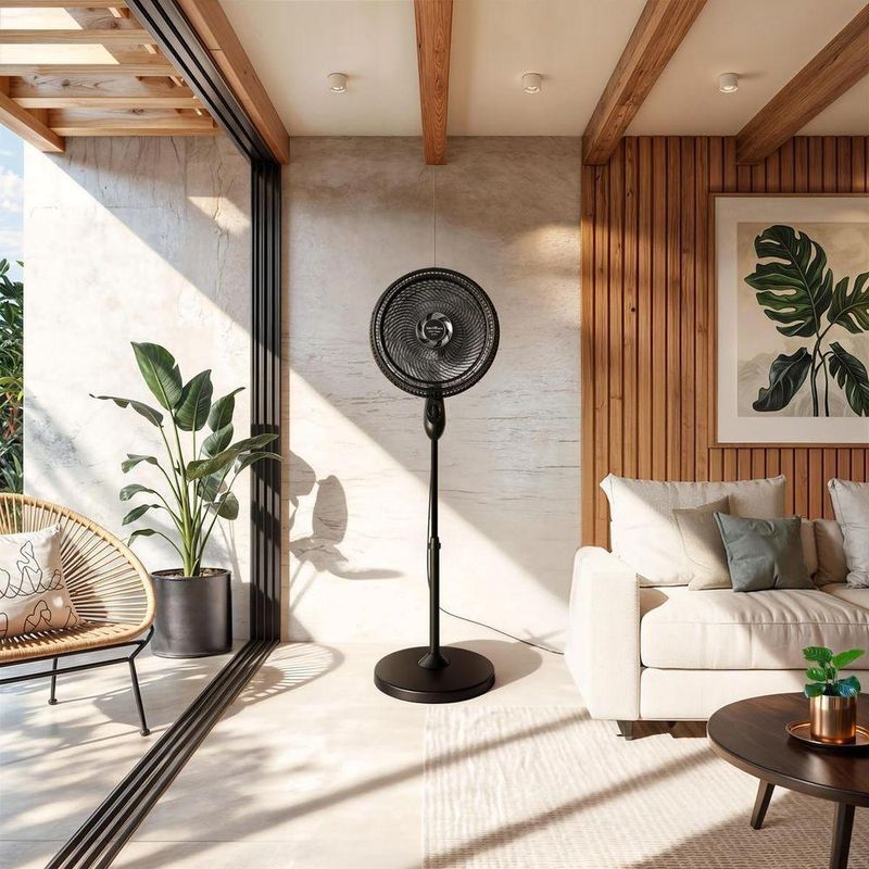 Ventilador de Coluna Britânia 170W 40cm 8 Pás Preto BVC42A 110V