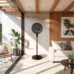 Ventilador de Coluna Britânia 170W 40cm 8 Pás Preto BVC42A 220V