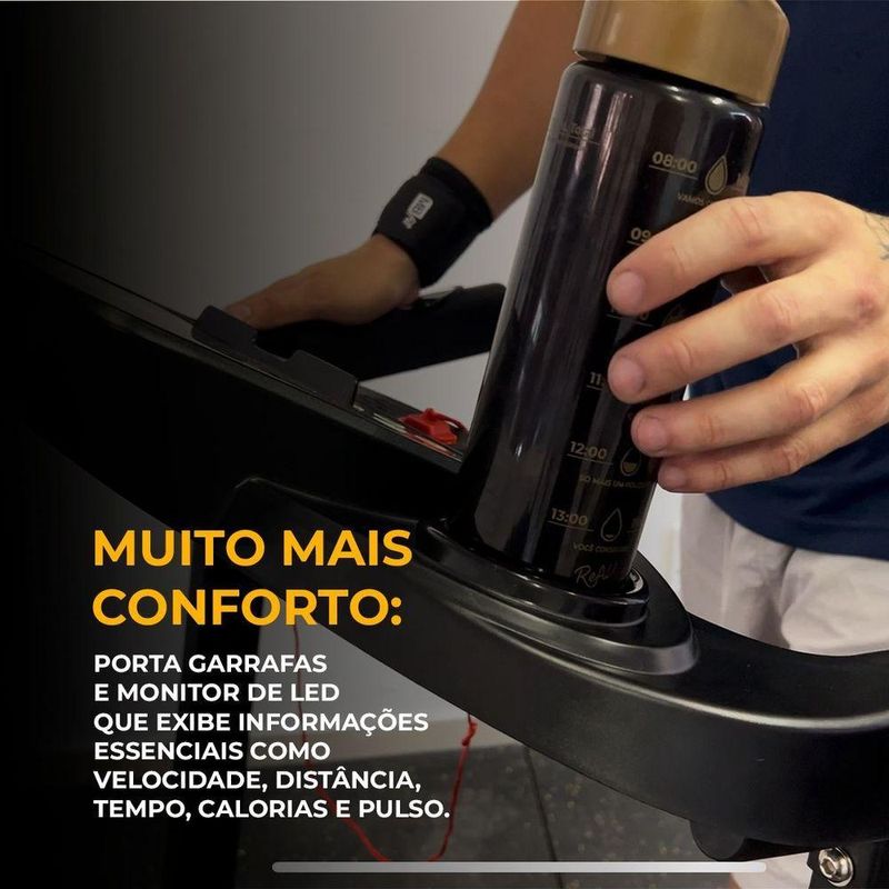 Esteira Ergométrica Eletrônica 12 km-h com Inclinação Bivolt Ahead Sports