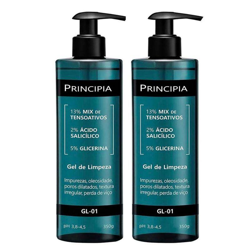 Principia-gl-01 kit – gel de limpeza facial com 2 unidades