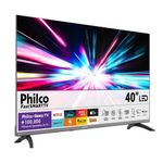 Smart tv 40" full hd philco p40cra roku tv hdr10 dolby audio