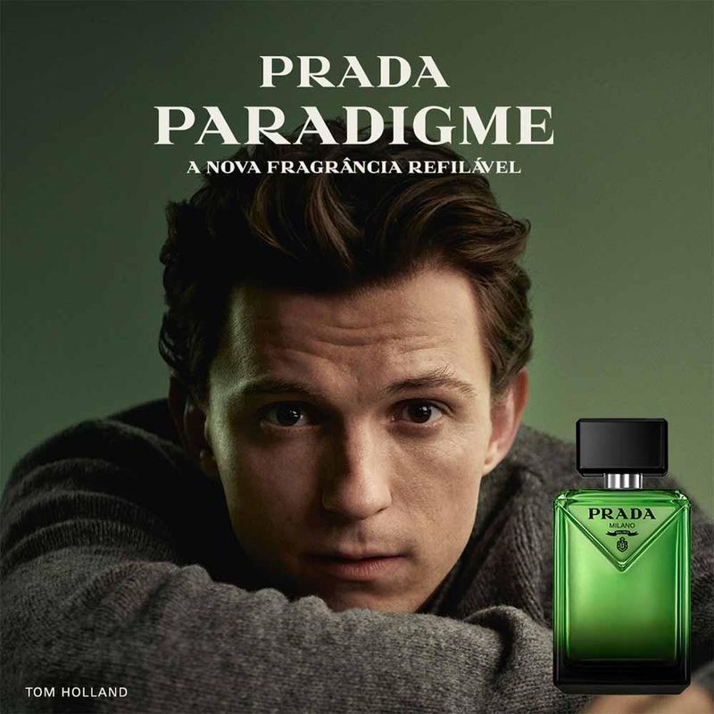 Perfume masculino refilável prada paradigme eau de parfum