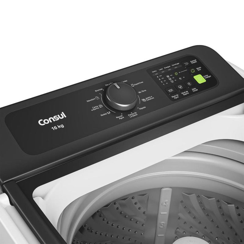 Máquina de lavar consul cwn16ab 16kg modo eco reuso de Água ciclo edredom branca