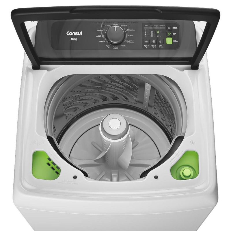Máquina de lavar consul cwn16ab 16kg modo eco reuso de Água ciclo edredom branca