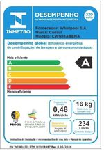 Máquina de lavar consul cwn16ab 16kg modo eco reuso de Água ciclo edredom branca