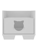 Cama Pet Para Gato Com 1 Gaveta Multimóveis Mp4127 Branca Branco