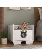 Cama Pet Para Gato Com 1 Gaveta Multimóveis Mp4127 Branca Branco