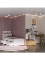 Conjunto Quarto Multimóveis Mp4122 Branco/rustic