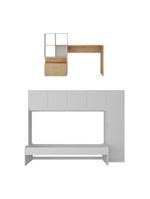 Conjunto Quarto Multimóveis Mp4123 Branco/rustic