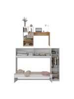 Conjunto Quarto Multimóveis Mp4123 Branco/rustic