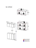 Conjunto Gabinete De Banheiro Multimóveis Mp5048 Branco
