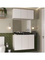 Conjunto Gabinete De Banheiro Multimóveis Mp5048 Branco