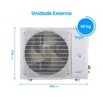 Ar Condicionado Split Elgin Eco Inverter III Wi-Fi 30000 BTUs Quente e Frio 220V HJQC30C2WGCG