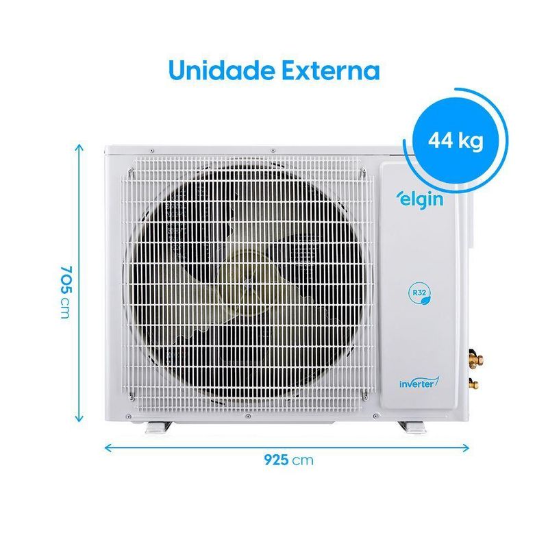 Ar Condicionado Split Elgin Eco Inverter III Wi-Fi 30000 BTUs Quente e Frio 220V HJQC30C2WGCG