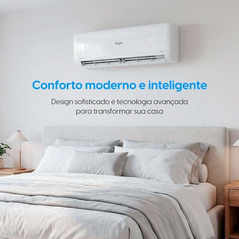 Ar Condicionado Split Elgin Eco Inverter III Wi-Fi 30000 BTUs Quente e Frio 220V HJQC30C2WGCG